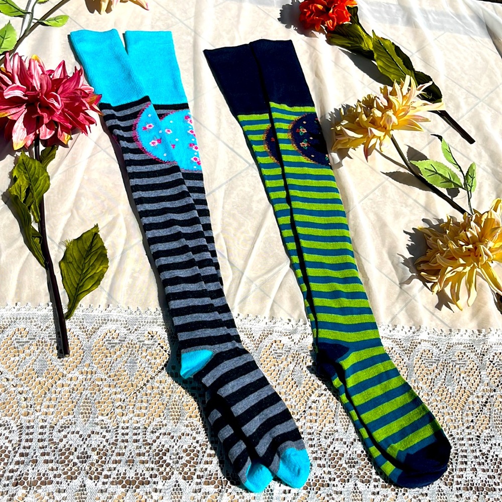 Alice In Wonderland Long Socks Tea Party Knee High Socks
